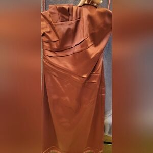 Strapless burgundy fancy dress